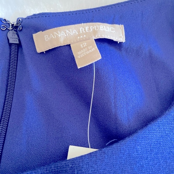 NWT Banana Republic Blue Cutout Dress Size 12 - Picture 6 of 6